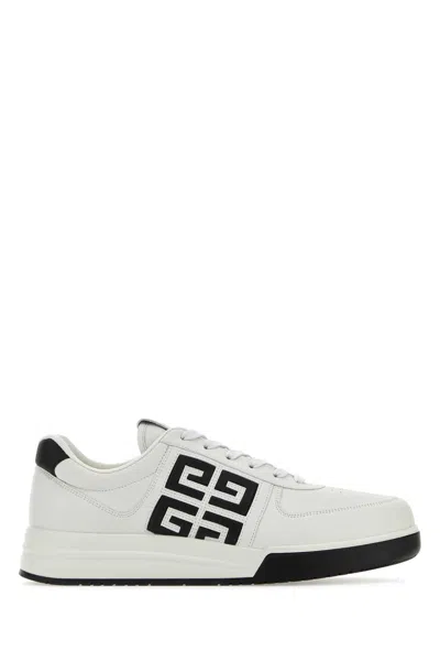 Givenchy Two-tone Leather G4 Sneakers In Black