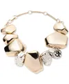 Givenchy Two-tone Pave Nugget Statement Flex Bracelet