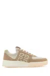 Givenchy Two-tone Suede G4 Sneakers In Beigewhite