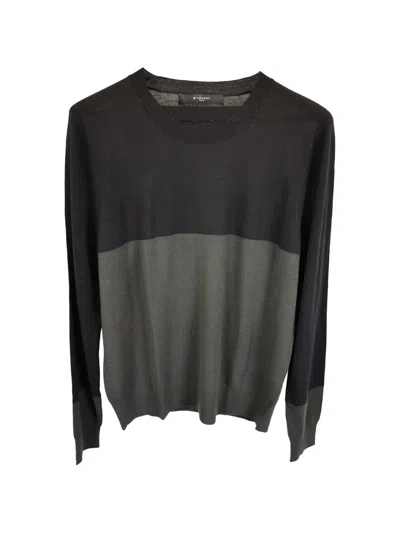 Pre-owned Givenchy Two-toned Crew-neck Top In Black