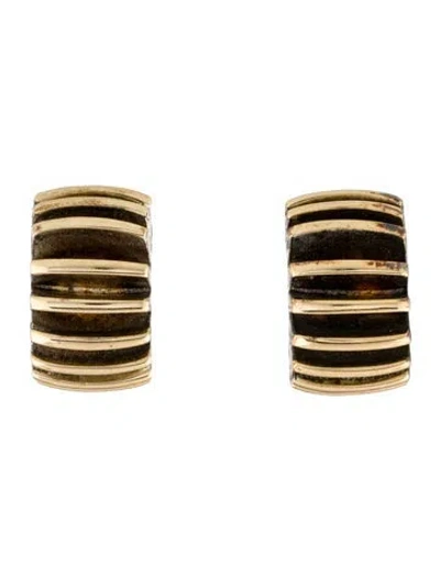 Pre-owned Givenchy Two-tone Clip-on Earrings In Multi
