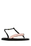 Givenchy Sandales Tongs Bicolores Boudoir En Cuir Nappa In Black