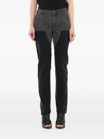 Givenchy Two-tone Panelled Jeans In Blue
