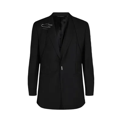 Pre-owned Givenchy U Lock Harness Slim Fit Blazer 'black' | Men's Size 50
