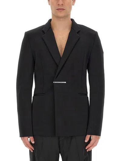 Givenchy Slim Fit Single-breasted Knit Jacket In Black