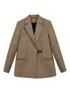 Givenchy U-lock Blazer In Brown