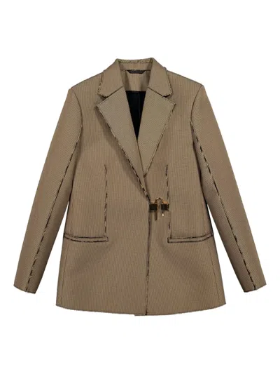 Givenchy U-lock Blazer In Brown