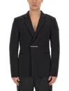Givenchy U-lock Knit Jacket In Black
