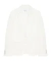 Givenchy Unconstructed Jacket In Cotton In White