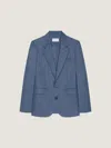 Givenchy Unconstructed Jacket In Flannel In Blue