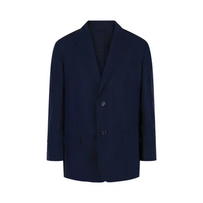Pre-owned Givenchy Unconstructed Single-breasted Jacket 'navy' | Blue | Men's Size 48