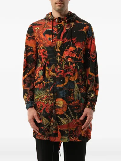 Givenchy Underworld Graphic-print Parka In Multi