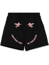 Givenchy Graphic Print Elastic Waistband Shorts In Black