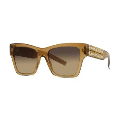 Givenchy Unisex Black Square Sunglasses Gv40076i 47b In ["brown"]