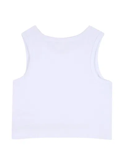 Givenchy Unisex Mini Ribbed Tank Top For Kids In Blue