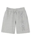 Givenchy Kids Sophisticated Mini Drawstring Waistband Shorts In Gray