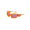 Givenchy Unisex Orange Rectangular Sunglasses Br0095r04m In ["orange"]