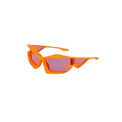 Givenchy Unisex Orange Rectangular Sunglasses Br0095r04m In ["orange"]