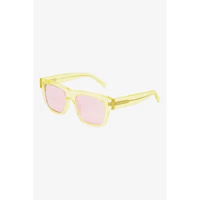 Givenchy Unisex Yellow Rectangular Sunglasses Br0066r03k In ["yellow"]