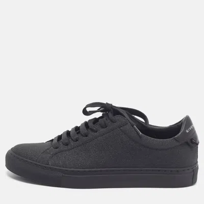 Pre-owned Givenchy Urban Knots Size 37 Black Glitter Low Top Sneakers