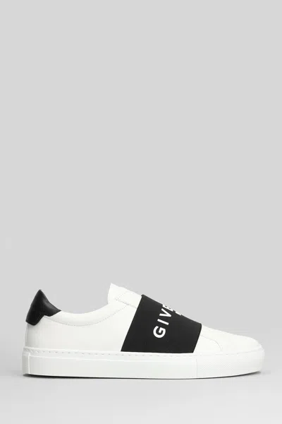 GIVENCHY URBAN STREET LOW SNEAKERS IN WHITE LEATHER