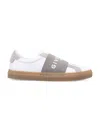 Givenchy Urban Street Sneakers In Leather And Suede With Elastic In Gray