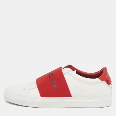 Pre-owned Givenchy Urban Street Size 39 White/red Leather Low Top Sneakers