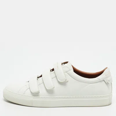 Pre-owned Givenchy Urban Street Size 40 White Leather Lace Up Sneakers