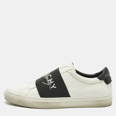 Pre-owned Givenchy Urban Street Size 40 White Leather Slip On Sneakers