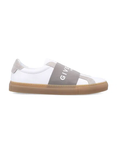 Givenchy Urban Street Sneakers In Leather And Suede With Elastic In Gray