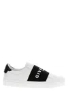 Givenchy Slip-on Sneakers With Black Band Logo Detail In White