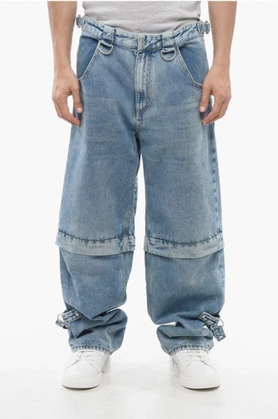 Givenchy Utility Fit Denims With Modular Design 23cm In Blue