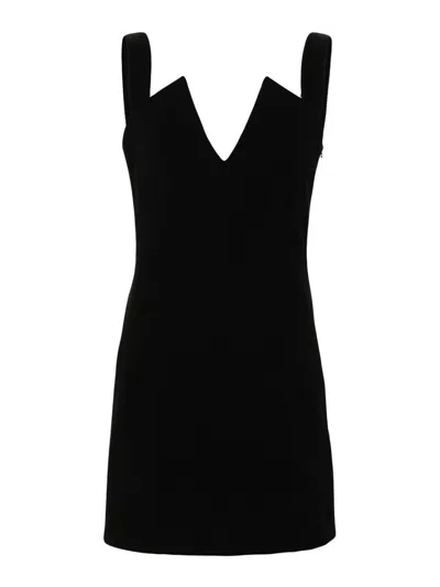 Givenchy Paneled Cady Mini Dress In Black
