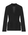 Givenchy V-collar Wool Suit Jacket In Black