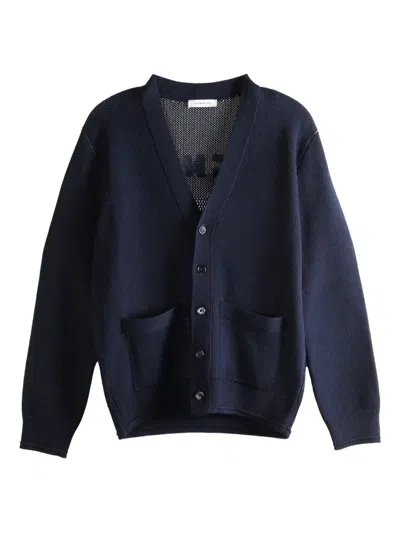 Givenchy V-neck Button-up Cardigan In Blue