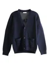 Givenchy V-neck Button-up Cardigan In Blue