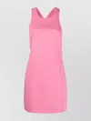 Givenchy V-neck Chain Detail Mini Dress With Open Back