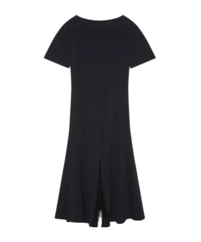 Givenchy V-neck Dress In Black