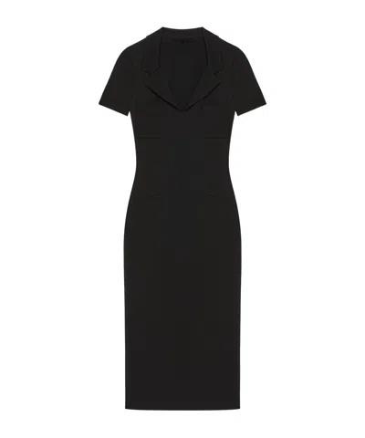 Givenchy Dress In Punto Milano With 4g Detail In Black