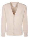 Givenchy V-neck Ivory Cardigan In Neutrals