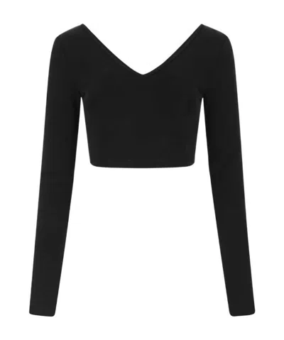 GIVENCHY V-NECK LONG-SLEEVE TOP