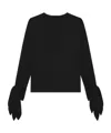 Givenchy V-neck Long-sleeved Top In Black
