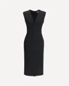 Givenchy Women V-neck Pencil Dress In Black