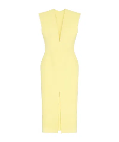 GIVENCHY V-NECK PENCIL DRESS IN WOOL