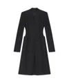 Givenchy Hourglass Wool Top Coat In Black