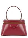 Givenchy Antigona Vanity Bag In Box Leather With Chain In Burgundy
