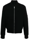 Givenchy Men's Felted Wool Bomber Jacket In Black