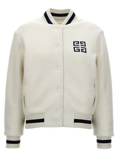 Givenchy Iovry Wool Bomber Jacket In Neutral