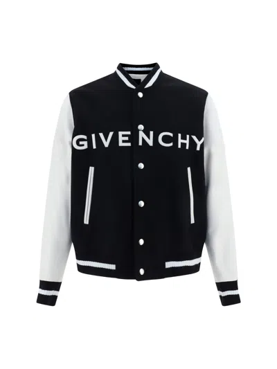 Givenchy Varsity College Jacket In  Black White