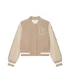Givenchy Varsity Jacket In Alpaca Bouclette Wool And Leather